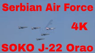 RARE Soko J-22 Orao Ground Attack Aircraft of Serbian Air Force 4K