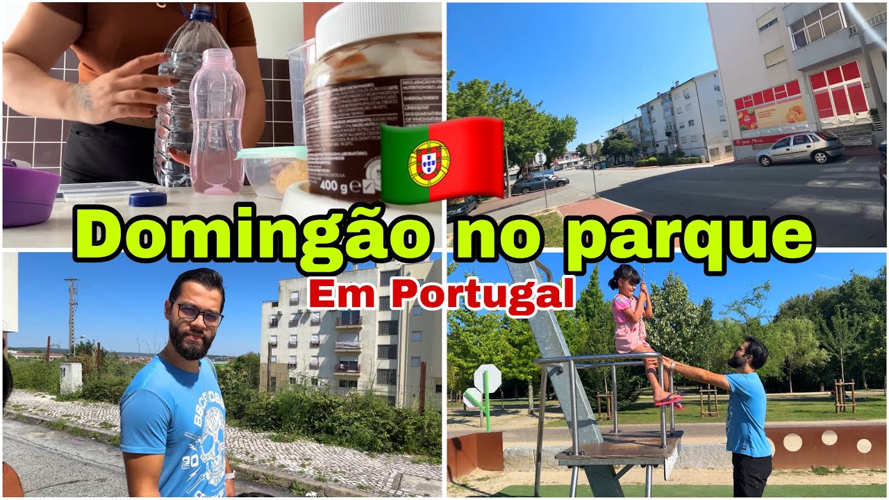 RECÉM CHEGADOS EM PORTUGAL 🇵🇹 | ELE ARRUMOU TRABALHO NA ÁREA DELE EM 15 DIAS | DIA DE PASSEIO 🛝