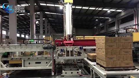 Lilan Single Column Palletizer Machine For Carton Box In Packaging Line#robotA#palletizing#packaging