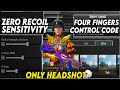 NEW UPDATE 3.8🔥 BEST HEADSHOTS SENSITIVITY CODE + CONTROL SETTINGS BGMI/PUBG MOBILE