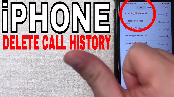 ✅  How To Delete Call Log History On iPhone 🔴