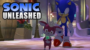 Sonic Unleashed - Apotos Town Stage + Windmill Isle Night Act 1 - Walkthrough Xbox Series X (Part 3)