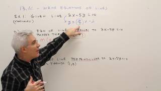 13-1C--More Write Equations of Lines