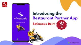 Safemaxx Deliv Restaurant Partner Introductory & promotional video | Food Delivery App screenshot 3