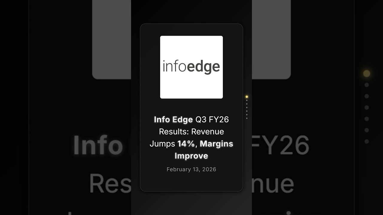 Результаты Info Edge за 3 квартал 2026 финансового года: выручка выросла на 14%, рентабельность у...