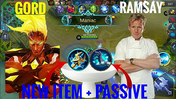 GORD NEW PASSIVE REWORK AND NEW ITEM (LIGHTING TRUNCHEON) GAMEPLAY || MOBILE LEGENDS