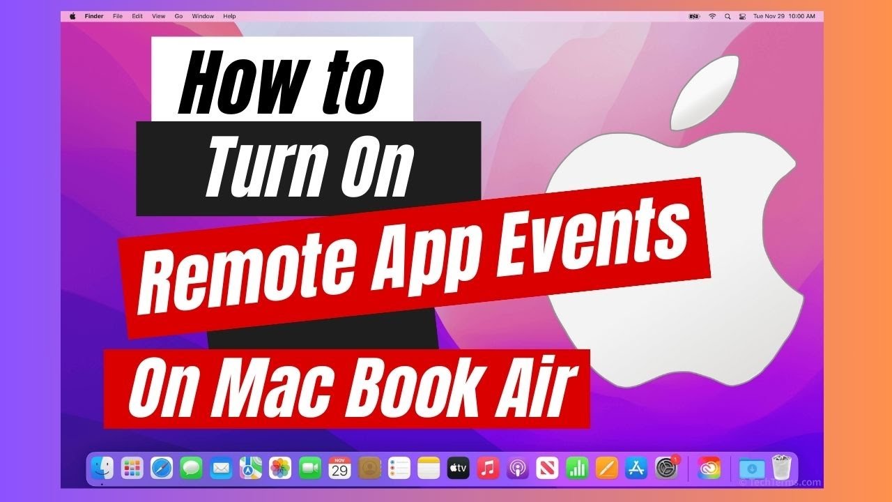 how-to-turn-on-remote-app-events-on-mac-book-air-youtube