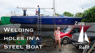 Welding Holes in the Hull and Fitting Anodes - Ep 15