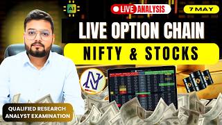 07 MAY live option chain Nifty BankNifty Finnifty with Advance Option Chain #trading
