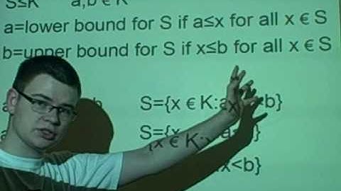 Analysis 1 - Ordered Fields