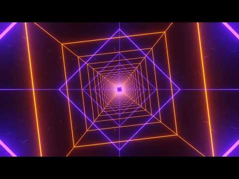 Orange & Indigo Tunnel Loop Motion Graphic - HD VFX Background, Wallpaper