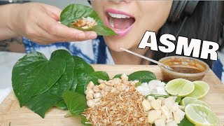 Asmr Miang Kham  Royal Leaf Wrap  Eating Sounds  Sasasmr