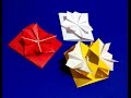 Pop-up Envelope with flower and secret message inside.  Origami Gift card