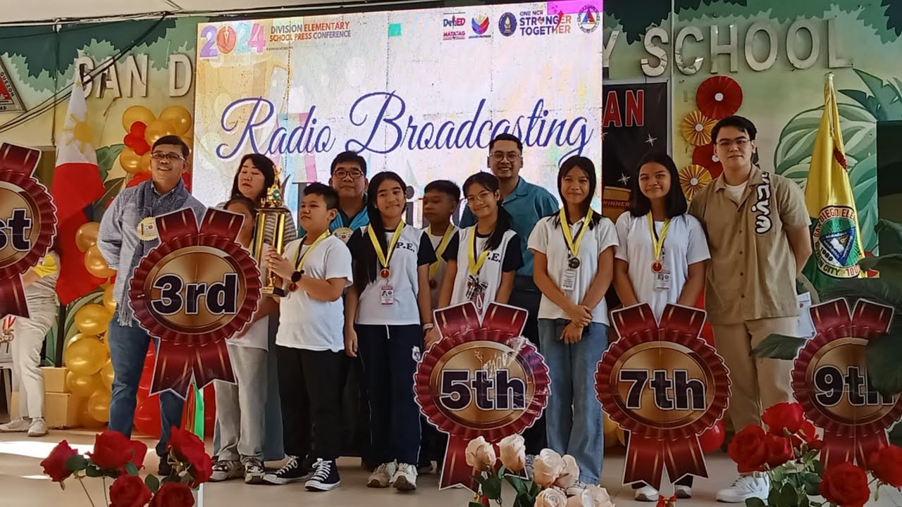 DIVISION ELEMENTARY SCHOOL PRESS CONFERENCE 2nd Place for RADIO BROADCASTING AND SCRIPT WRITING 2024