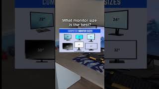 What monitor size is the best? #gaming #setup #monitor #tech #size