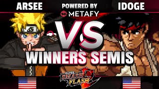 FPS4 Online - Arsee (Naruto/Pikachu) vs. iDoge (Ryu) - SSF2 Winners Semifinal