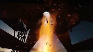 SLOW MO! SpaceX Starship Single Engine Burn
