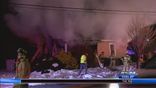 Multiple Crews battle fast-moving fire in Girard