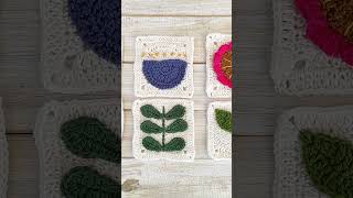 Modern Crochet Granny Square   Collection 4  Moara Crochet