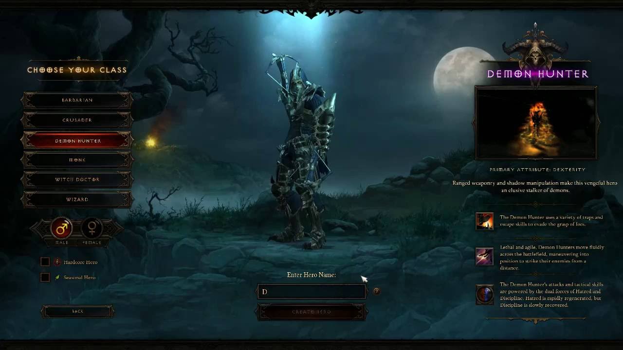 Let's Play Diablo 3 ROS Adventure mode starting with a Demon Hunter #1