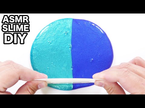 【DIY】コリコリスライムの作り方【slime ASMR】