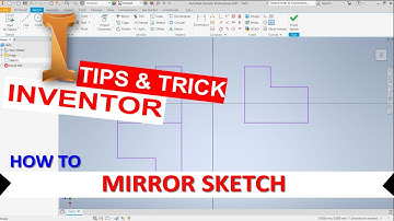 Inventor Hoe je Sketch spiegelt
