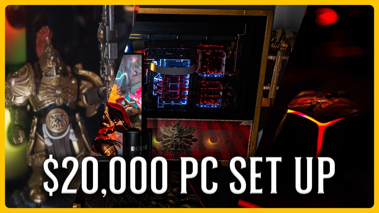 Revealing My $20,000 Custom Custodian Guard PC Set Up!
