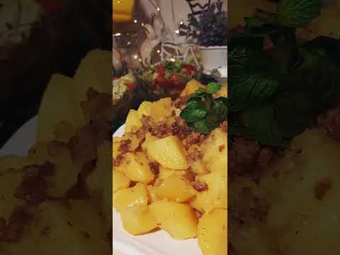 مفركة البطاطا بلحمة أكلة سهلة وسريعة