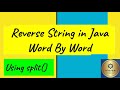 Reverse string in Java word by word || Java tutorial for Beginners|| String Java || split string