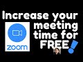 How to Increase Zoom Meeting Time for FREE: Zoom Hack: Teacher Hack | Annie Laurence