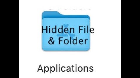 HowTo Hide and Unhide Files and Folders on Mac
