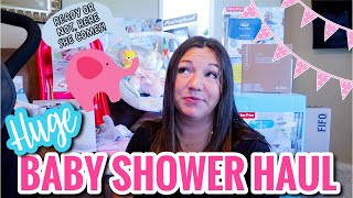 *HUGE* BABY SHOWER HAUL 2021 | ESSENTIALS, CLOTHING, \& MORE FOR BABY GIRL | BABY #3