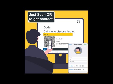 Simply Smart QR Email Signatures - Scan PC to phone