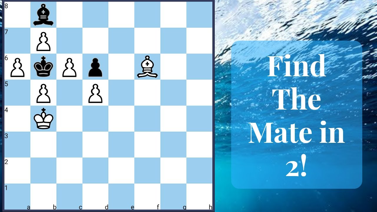 Chess: White is six pieces ahead, but only an obscure route leads to  checkmate in two