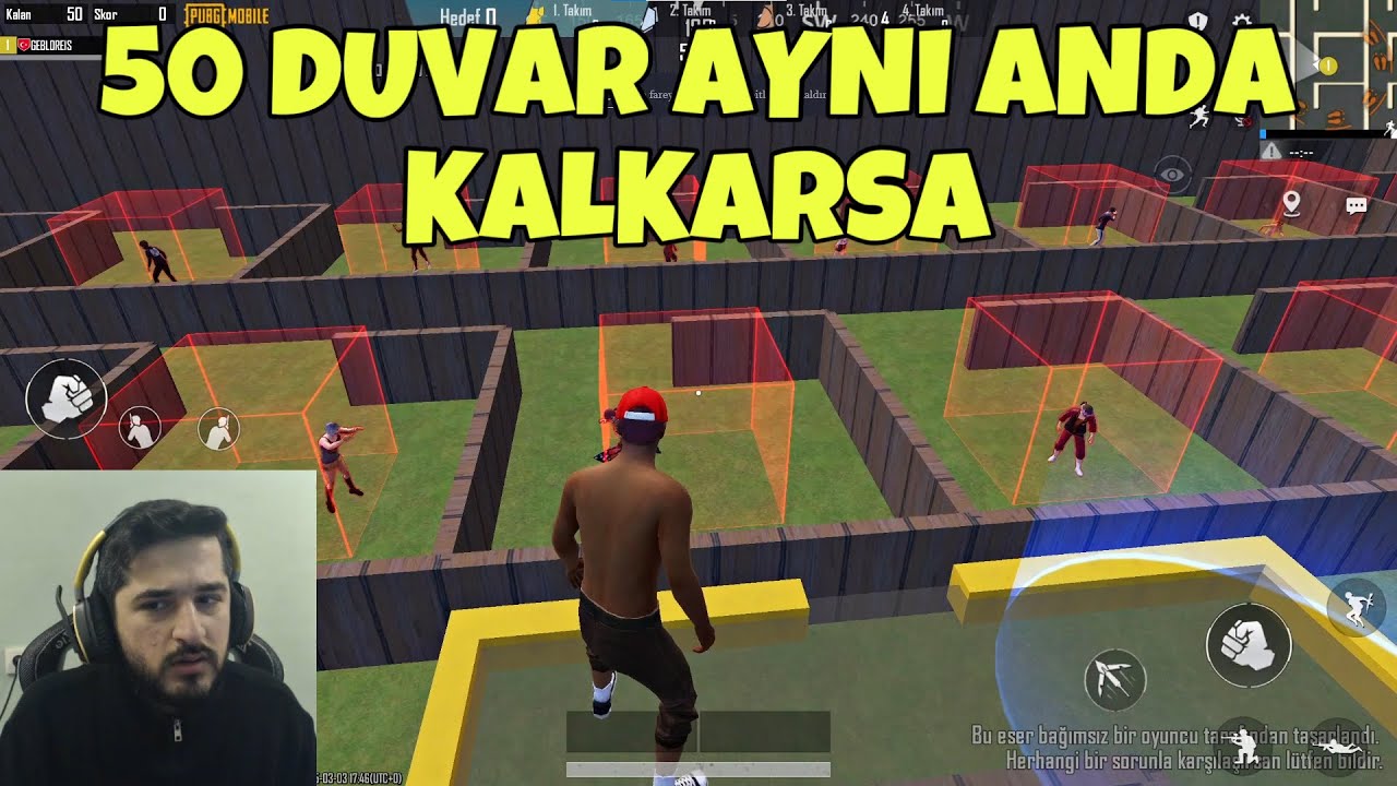 50 OYUNCUNUN ARASINDAKİ DUVAR AYNI ANDA KALKARSA! (GEBLO,AYŞO YAYIN KESİTİ)