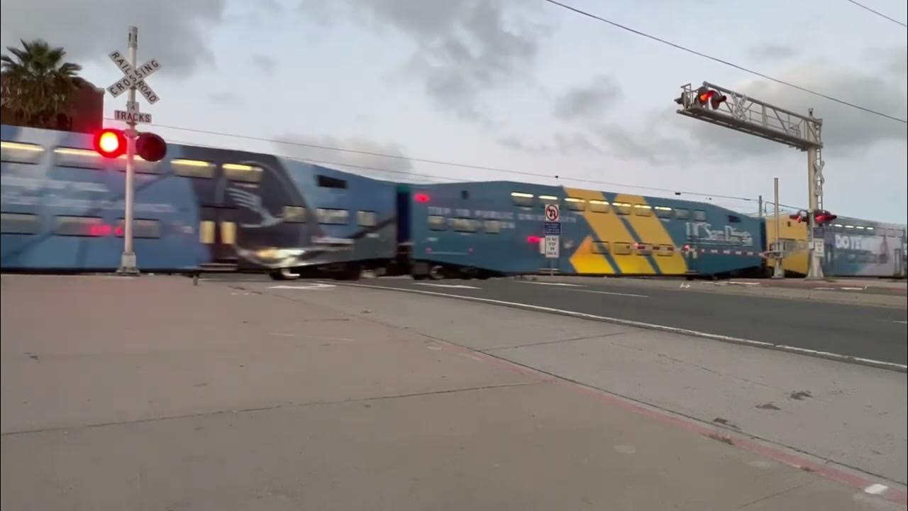 NCTD 5002 Coaster Passenger Train South At West Washington Street in