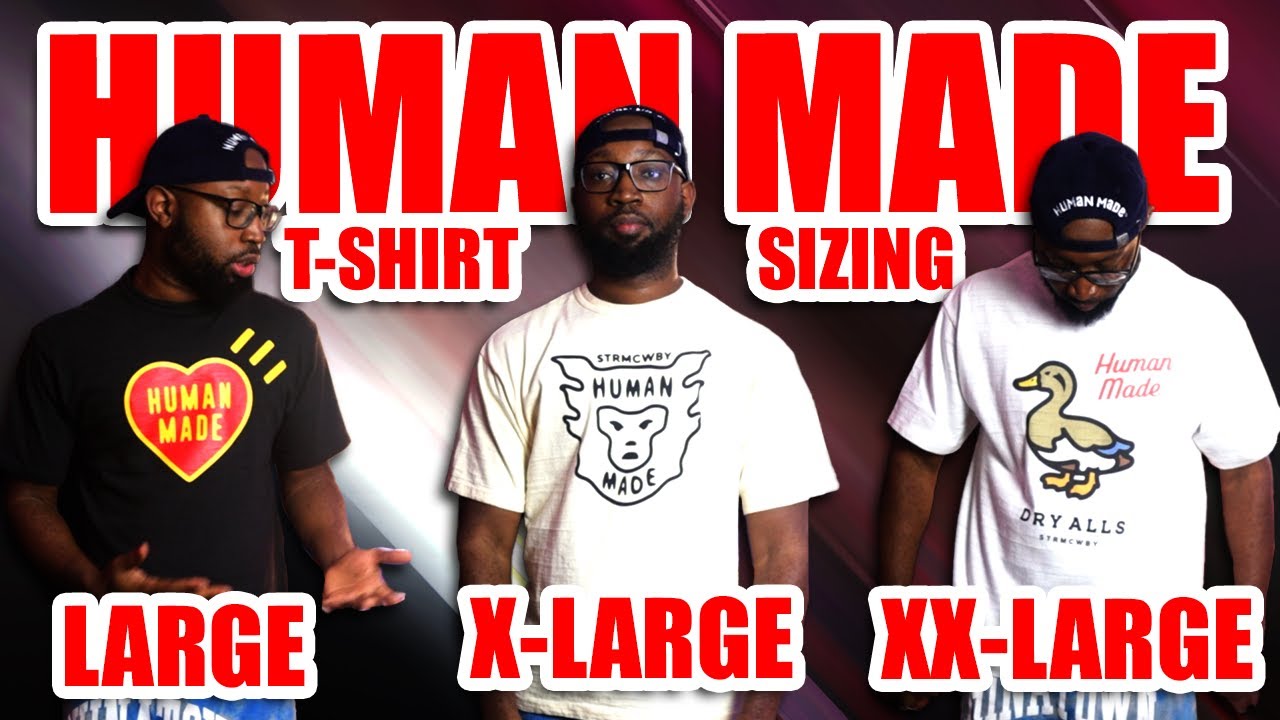 ❤️彡Human Made❤️彡 T-Shirt Sizing comparison