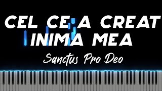 Video-Miniaturansicht von „Cel ce a creat inima mea - Sanctus Pro Deo - Instrumental Pian - Negativ Pian - Tutorial“