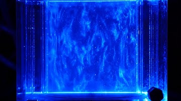 Rotating Rayleigh-Bénard convection with a rotation rate of 0.6 rad/s