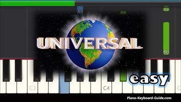 Universal Studios Theme (Easy Piano Tutorial)