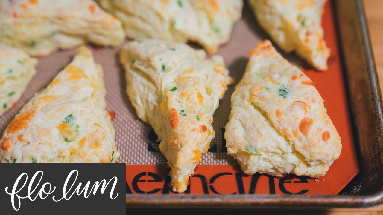 Fluffy Cheese and Onion Scones - 45 minutes to your table!