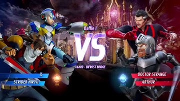 MARVEL VS. CAPCOM: INFINITE X Alt.,Strider Hiryu Alt. Gameplay In Arcade Mode
