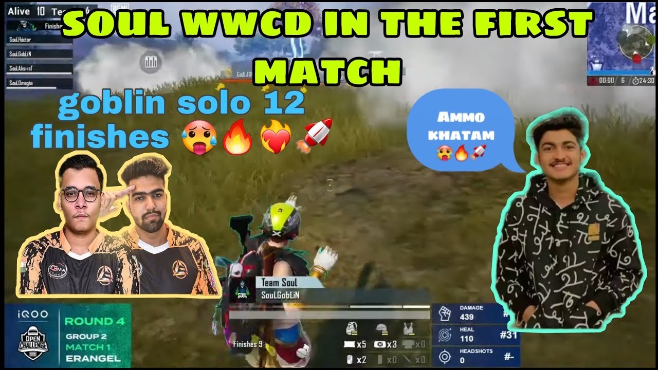SOUL 15 kills WWCD in BMOC Round 4 -- Day 2. GOBLIN SOLO 12 finishes ...