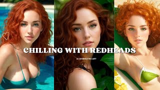 Ai Lookbook: Are You Ready To Chill With Readheads? Beauty Of Red-Haired Ai Girls.