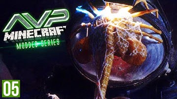 FACEHUGGER ATTACK! | Minecraft AVP (Alien VS Predator Part 5)