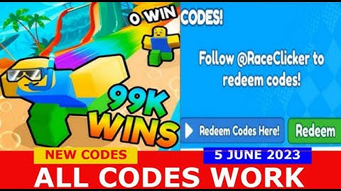 *NEW UPDATE CODES* [WATERPARK TRACK] Race Clicker ROBLOX | ALL CODES | June 5, 2023