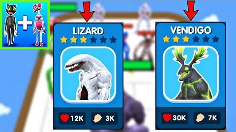 merge monster army high level lizard and vendigo | merge monster army game | gameplay by gamex boiz