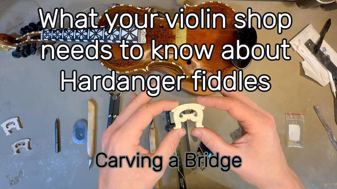 Cutting a Hardanger Fiddle Bridge