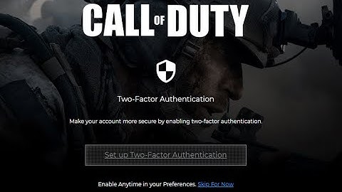 How To Enable Two-factor Authentication or 2FA 2FA For Call Of Duty : Mobile in Activision