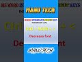 microsoft word shortcuts 2025